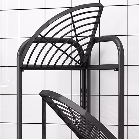 Support de salle de bain, Installation gratuite, support de rangement au sol, support de casseroles domestique, cuisine Multi